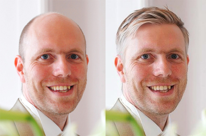 Een foto van mezelf. Met Nano Banana werd er haar toegevoegd.